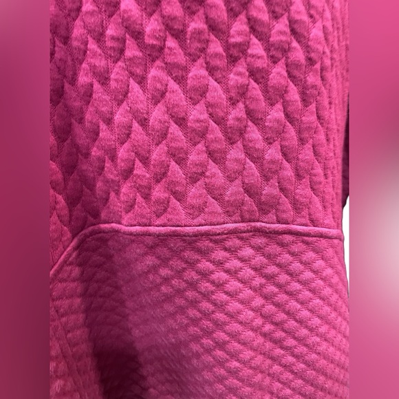 Isaac Mizrahi Wine Quilted‎ Zipper Front Jacket - Picture 3 of 5